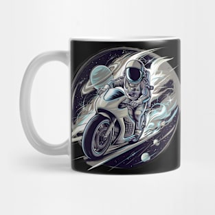 Astronaut Riding Motorcycle Mug